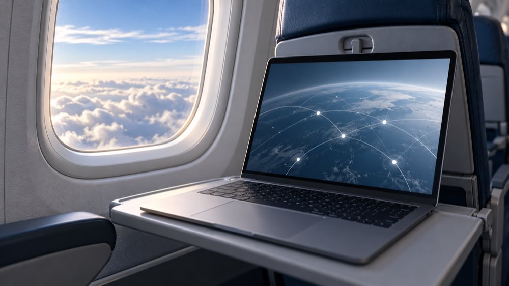 Illustration til: easyJet vil indføre Starlink-wifi på fly fra 2027